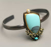 SOLD  Turquoise Landscape Cuff - Wendy Stauffer of Fuss Jewelry