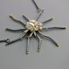 Gold Dotted Spiked Flower with Keshi Pearl Cluster - Wendy Stauffer of Fuss Jewelry