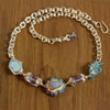 Lavender Turquoise and Ombre Opal Linked Necklace - Wendy Stauffer