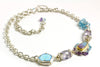 Lavender Turquoise and Ombre Opal Linked Necklace - Wendy Stauffer