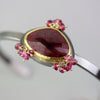 Ruby Cuff with Pink Tourmaline Clusters - Wendy Stauffer of Fuss Jewelry