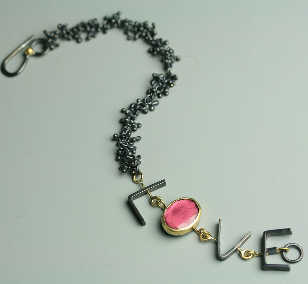 Pink Tourmaline Love - Wendy Stauffer of Fuss Jewelry