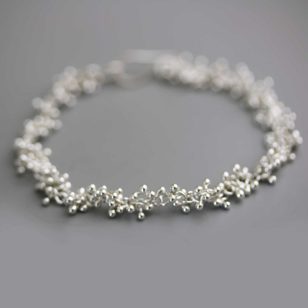 *Silver Sprouts Bracelet. Argentium Sterling Silver. - Wendy Stauffer of Fuss Jewelry