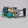 Sold! Boulder Opal and Amazonite Tangled Vines Cuff - Wendy Stauffer of Fuss Jewelry