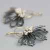 Midnight Petals Earrings with Pearl Clusters - Wendy Stauffer of Fuss Jewelry