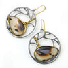 Montana Agate Tree Circles Earrings - Wendy Stauffer of Fuss Jewelry