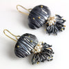 Midnight Petals and Grasses Earrings - Wendy Stauffer of Fuss Jewelry