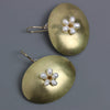 Gold Ovals and Pearl Flowers - Wendy Stauffer of Fuss Jewelry