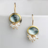 *Sky Blue Topaz Earrings with Pearl Fringe - Wendy Stauffer of Fuss Jewelry