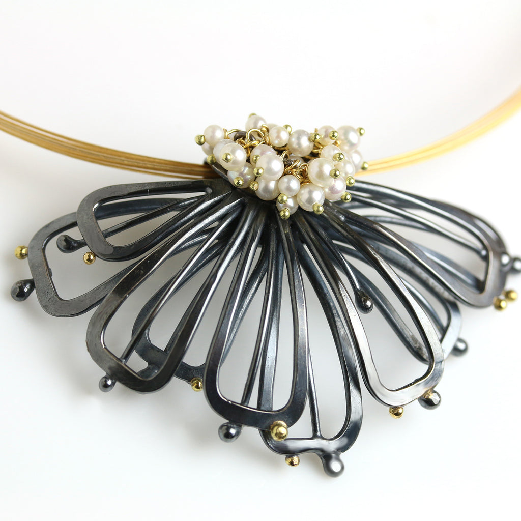 Midnight Petals and Pearl Clusters - Wendy Stauffer of Fuss Jewelry