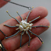Gold Dotted Spiked Flower with Keshi Pearl Cluster - Wendy Stauffer of Fuss Jewelry