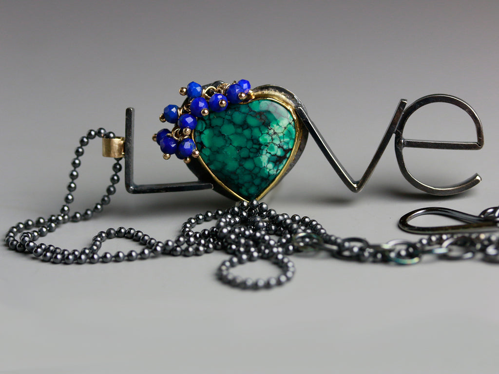 SOLD Turquoise Love - Wendy Stauffer of Fuss Jewelry