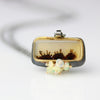 Rectangular Dendritic Agate with Welo Clusters - Wendy Stauffer of Fuss Jewelry