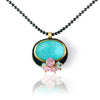 Amazonite with Pink Sapphire Fringe - Wendy Stauffer of Fuss Jewelry