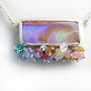 Queensland Pipe Opal Necklace with Gemstone Fringe in Silver - Wendy Stauffer of Fuss Jewelry
