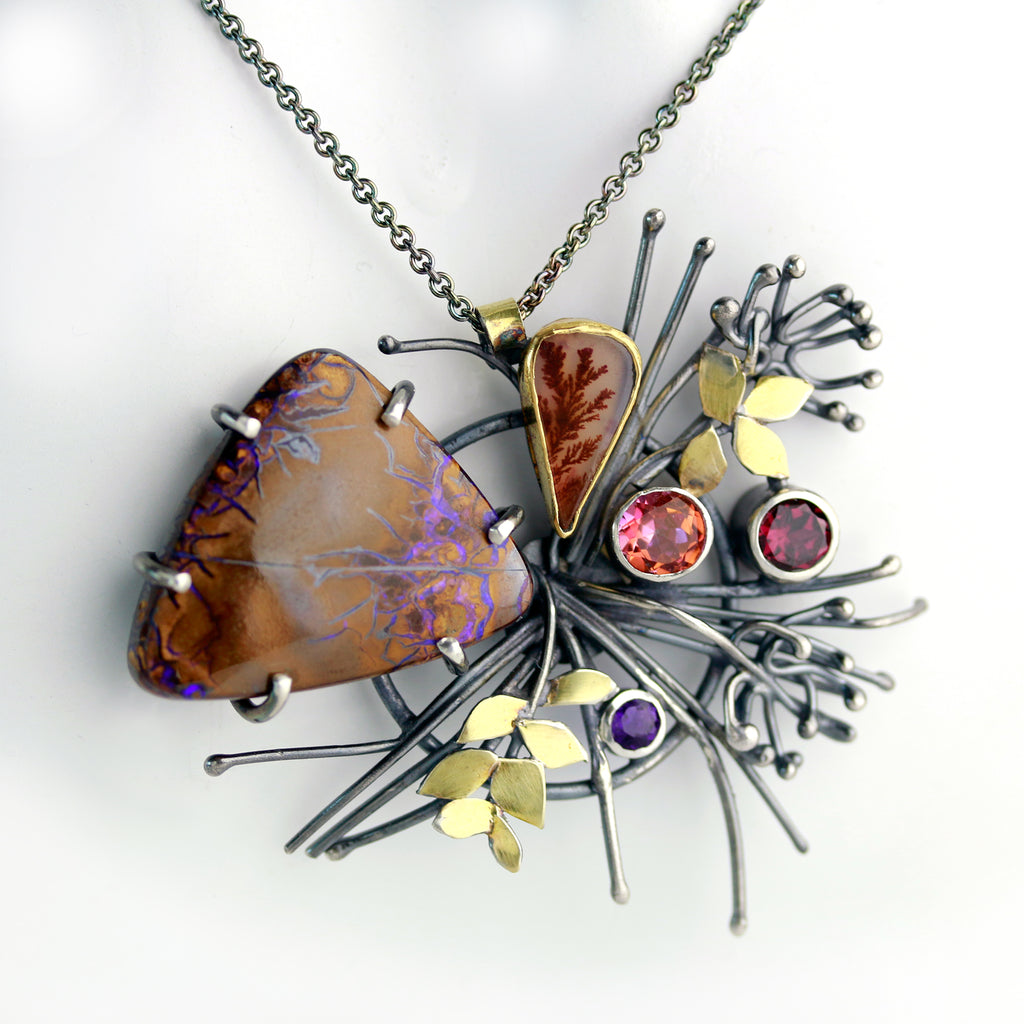 Boulder Opal Sprig and Spray - Wendy Stauffer of Fuss Jewelry