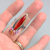 Roserita Ring with Mixed Metals and Gemstone Fringe. Size 8. - Wendy Stauffer of Fuss Jewelry