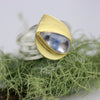 Dumortierite in Quartz Ring. Size 7 1/2. - Wendy Stauffer of Fuss Jewelry