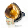 *Honey Quartz Ring with Opal Fringe - Wendy Stauffer of Fuss Jewelry