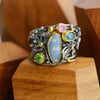 Boulder Opal Tangled Vines Ring. Size 7 1/2. - Wendy Stauffer of Fuss Jewelry